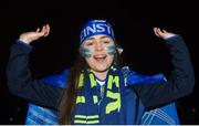 6 January 2017; Leinster supporter Rachel Byrne, from Drumee, Co. Meath, ahead of the Guinness PRO12 Round 13 match between Leinster v Zebre at the RDS Arena in Ballsbridge, Dublin.  Photo by Ramsey Cardy/Sportsfile