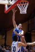 25 January 2002; Ryan Gorman of Waterford Crystal in action against Kevin Craig of SX3 Star during the ESB Men's National Cup semi-final between Waterford Crystal and SX3 Star at the ESB Arena in Tallaght, Dublin. Photo by Brian Lawless/Sportsfile