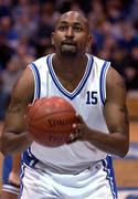 25 January 2002; Marvin Dixon of SX3 Star during the ESB Men's National Cup semi-final between Waterford Crystal and SX3 Star at the ESB Arena in Tallaght, Dublin. Photo by Brian Lawless/Sportsfile