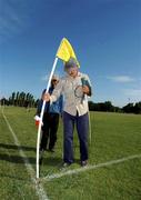 26 January 2002; A groundsman places a flag in the corner of the pitch in preperation ahead of the Vodafone All Star tour at the Hurling Club of Argentina in Hurlingham, Buenos Aires, Argentina. Photo by Ray McManus/Sportsfile