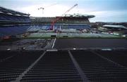 1 February 2002; A general view of Croke Park with the new stand and pitch under construction at Croke Park in Dublin. Photo by Ray McManus/Sportsfile