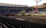 1 February 2002; A general view of Croke Park with the new stand and pitch under construction at Croke Park in Dublin. Photo by Ray McManus/Sportsfile