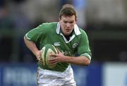 2 February 2002; John Kelly of Ireland during the &quot;A&quot; Rugby International match between Ireland A and Wales A at Musgrave Park in Cork. Photo by Brendan Moran/Sportsfile