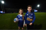 6 January 2017; Leinster match day mascot Rebecca Bowden, from Rathfarnham, Dublin, at the Guinness PRO12 Round 13 match between Leinster v Zebre at the RDS Arena in Ballsbridge, Dublin.  Photo by Stephen McCarthy/Sportsfile