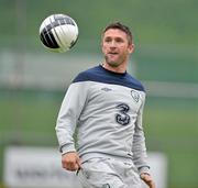 1 June 2011; Republic of Ireland captain Robbie Keane in action during squad training ahead of their upcoming EURO2012 Championship Qualifier against Macedonia on Saturday. Republic of Ireland Squad Training, Gannon Park, Malahide, Co. Dublin. Picture credit: David Maher / SPORTSFILE