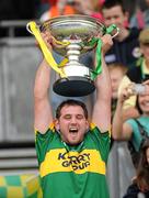 4 June 2011; Kerry captain Michael Boyle lifts the Christy Ring Cup. Christy Ring Cup Final, Kerry v Wicklow, Croke Park, Dublin. Picture credit: Pat Murphy / SPORTSFILE