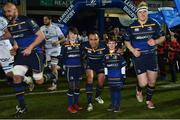 13 January 2017; Leinster match day mascots Niall Finn, from Garristown, Dublin, left, and Andrew Tierney, from Willow Park School, Blackrock, Dublin, with captain Isa Nacewa ahead of the European Rugby Champions Cup Pool 4 Round 5 match between Leinster and Montpellier at the RDS Arena in Dublin. Photo by Ramsey Cardy/Sportsfile