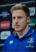 16 January 2017; James Tracy of Leinster during a press conference at UCD in Belfield, Dublin. Photo by Seb Daly/Sportsfile