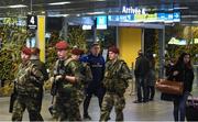 19 January 2017; Tadhg Furlong of Leinster on their arrival in Toulouse Airport prior to their European Rugby Champions Cup Pool 4 Round 6 match against Castres Olympique on Friday. Photo by Stephen McCarthy/Sportsfile