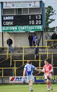 18 June 2011; A general view of the scoreboard at the end of the game. GAA Hurling All-Ireland Senior Championship Preliminary Round, Laois v Cork, O'Moore Park, Portlaoise, Co. Laois. Picture credit: Matt Browne / SPORTSFILE