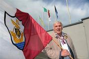 18 June 2011; Former Republic of Ireland soccer international and Galway supporter Paddy Mulligan on his way to the game. Leinster GAA Hurling Senior Championship Semi-Final, Dublin v Galway, O'Connor Park, Tullamore, Co. Offaly. Picture credit: Ray McManus / SPORTSFILE