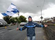 18 June 2011; Scoil Ui Conaill club man and Dublin supporter Cormac Coady, from Castleknock, on his way to the game. Leinster GAA Hurling Senior Championship Semi-Final, Dublin v Galway, O'Connor Park, Tullamore, Co. Offaly. Picture credit: Ray McManus / SPORTSFILE