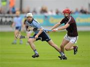 18 June 2011; Peadar Carton, Dublin, in action against Adrian Cullinane, Galway. Leinster GAA Hurling Senior Championship Semi-Final, Dublin v Galway, O'Connor Park, Tullamore, Co. Offaly. Picture credit: Ray McManus / SPORTSFILE