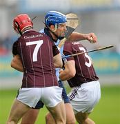 18 June 2011; Conal Keaney, Dublin, in action against Adrian Cullinane, 7, and David Collins, Galway. Leinster GAA Hurling Senior Championship Semi-Final, Dublin v Galway, O'Connor Park, Tullamore, Co. Offaly. Picture credit: Ray McManus / SPORTSFILE