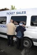 18 June 2011; Match supporters purchase tickets before the game. Leinster GAA Hurling Senior Championship Semi-Final, Dublin v Galway, O'Connor Park, Tullamore, Co. Offaly. Picture credit: Ray McManus / SPORTSFILE