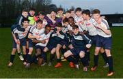 22 January 2017; The DDSL team celebrate after the SFAI Subway Championship National Final match between DDSL and Waterford at Cahir Park AFC in Cahir, Tipperary. Photo by Eóin Noonan/Sportsfile