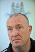 24 June 2011; Dublin manager Pat Gilroy during a press conference ahead of their Leinster GAA Football Senior Championship Semi-Final match against Kildare on Sunday June 26th. Dublin Football Squad Press Conference, St Clare's, DCU, Ballymun, Dublin. Picture credit: David Maher / SPORTSFILE