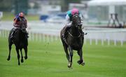 24 June 2011; Famous Name, with Pat Smullen up, on their way to winning the Irish Daily Mail International Stakes from second place Jan Vermeer, with Joseph O'Brien up. Horse Racing, The Curragh Racecourse, Co. Kildare. Picture credit: Matt Browne / SPORTSFILE