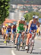 25 June 2011; Ireland's Aileen Morrison, from Derry, in action during the Elite Women's race. Aileen finished in 14th position, in a time of 2:07:28. 2011 Pontevedra ETU Triathlon European Championships - Elite Women, Pontevedra, Spain. Picture credit: Stephen McCarthy / SPORTSFILE