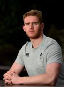 26 January 2017; Cillian Gallagher of Ireland poses for a portrait after an Ireland U20 Rugby Squad Press Conference at the Sandymount Hotel in Dublin. Photo by Brendan Moran/Sportsfile