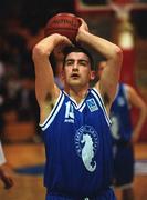 25 January 2002; Eamonn Sheehan of Waterford Crystal during the ESB Men's National Cup Semi-Final match between Waterford Crystal and SX3 Star at the ESB Arena in Tallaght, Dublin. Photo by Brian Lawless/Sportsfile