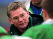 2 February 2002; Ireland U21 Head Coach Ciaran Fitzgerald ahead of the U21 International match between Ireland and Wales at Donnybrook Stadium in Dublin. Photo by Brian Lawless/Sportsfile