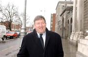 8 February 2002; Ollie Byrne, Chief Executive, Shelbourne, on his way to the High Court in Dublin as Shelbourne Take Legal Action Against FAI Over Paul Marney Affair. Photo by David Maher/Sportsfile