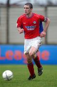 27 January 2002; Owen Heary of Shelbourne during the eircom League Premier Division match between Dundalk and Shelbourne at Oriel Park in Dundalk, Louth. Photo by David Maher/Sportsfile