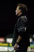 8 February 2002; Sligo Rovers manager Don O'Riordan issues instructions from the touchline during the FAI Carlsberg Cup Quarter-Final match between Shamrock Rovers and Sligo Rovers at Tolka Park in Dublin. Photo by Damien Eagers/Sportsfile