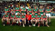 17 February 2002; The Birr Team ahead of the AIB All Ireland Club Hurling Championship Semi-Final match between Birr and Dunloy at St Tiernach's Park in Clones, Monaghan. Photo by Damien Eagers/Sportsfile