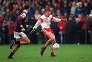 10 February 2002; Cormac McAnallen of Tyrone during the Allianz National Football League Division 1A Round 1 match between Galway and Tyrone at Duggan Park in Ballinasloe, Galway. Photo by Damien Eagers/Sportsfile