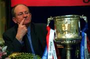 19 February 2002; Limerick hurling manager Eamonn Cregan in attendance at the launch of the Allianz National Hurling League, which starts this weekend. The launch took place at the Berkeley Court Hotel in Dublin. Photo by Pat Murphy/Sportsfile