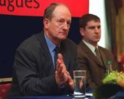 19 February 2002; Limerick Hurling Manager Eamonn Cregan in attendance at the launch of the Allianz National Hurling League, which starts this weekend. The launch took place at the Berkeley Court Hotel in Dublin. Photo by Pat Murphy/Sportsfile