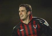 18 February 2002; Fergal Harkin of Bohemians celebrates after scoring his side's first goal during the eircom League Cup Semi-Final match between Bohemians and Derry City at Dalymount Park in Dublin. Photo by David Maher/Sportsfile