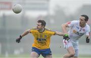 5 February 2017; Ciaran Murtagh of Roscommon in action against Colm Cavanagh of Tyrone during the Allianz Football League Division 1 Round 1 match between Tyrone and Roscommon at Healy Park in Omagh, Co. Tyrone. Photo by Oliver McVeigh/Sportsfile