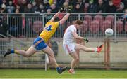 5 February 2017; Conor Meyler of Tyrone in action against John McManus of Roscommon during the Allianz Football League Division 1 Round 1 match between Tyrone and Roscommon at Healy Park in Omagh, Co. Tyrone. Photo by Oliver McVeigh/Sportsfile
