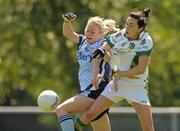 3 July 2011; Sorcha Furlong, Dublin, in action against Katie O'Brien, Meath. TG4 Ladies Football Leinster Senior Championship Semi-Final, Dublin v Meath, Naomh Mhearnog, Portmarnock, Co. Dublin. Photo by Sportsfile