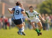 3 July 2011; Niamh McEvoy, Dublin, in action against Shauna Bennett, Meath. TG4 Ladies Football Leinster Senior Championship Semi-Final, Dublin v Meath, Naomh Mhearnog, Portmarnock, Co. Dublin. Photo by Sportsfile