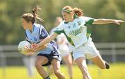 3 July 2011; Amy Ring, Dublin, in action against Louise McKeever, Meath. TG4 Ladies Football Leinster Senior Championship Semi-Final, Dublin v Meath, Naomh Mhearnog, Portmarnock, Co. Dublin. Photo by Sportsfile