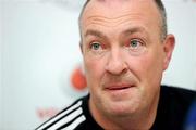 6 July 2011; Dublin manager Pat Gilroy during a press conference ahead of their Leinster GAA Football Senior Championship final match against Wexford on Sunday July 10th. Dublin Football Press Conference, St Clare's DCU, Glasnevin, Dublin. Picture credit: Brian Lawless / SPORTSFILE