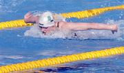 6 July 2011; Sycerika McMahon, Ireland, on her way to finishing in 5th position overall in the Girls 200m Fly semi-finals, in a time of 2:15.22, and qualifying for the final. 2011 European Junior Swimming Championships, Day 1. Tasmajdan Sport and Aquatic Centre, Belgrade, Serbia. Picture credit: Pedja Milosavljevic / SPORTSFILE