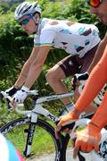 6 July 2011; Ireland's Nicolas Roche, AG2R La Mondiale, in action during Stage 5 of the Tour de France 2011, Carhaix - Cap Fréhel, France. Picture credit: Graham Watson / SPORTSFILE