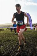 7 February 2017; Gary Martin, age 16, of Galway Community College, on his way to winning the Senior Boys 6000m race during the Irish Life Health Connacht Schools Cross Country at Calry Community Park in Sligo. Photo by David Maher/Sportsfile