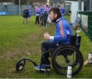 7 February 2017; Mary Immaculate College Limerick manager Jamie Wall during the Independent.ie HE GAA Fitzgibbon Cup Group A Round 3 match between Dublin Institute of Technology and Mary Immaculate College Limerick at Parnells GAA Club in Coolock, Dublin. Photo by Cody Glenn/Sportsfile