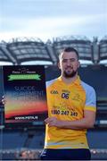 8 February 2017; Dublin footballer and All-Ireland winner Paul Flynn, mental health advocate Alan O’Mara, legendary GAA commentator Mícheál Ó Muircheartaigh, Pieta House Chief Clinical Officer Cindy O’Connor and Árd Stiúrthoir of the GAA Paraic Duffy gathered at Croke Park today to launch the new Pieta House suicide bereavement services brochure. The brochure is to publicise that Pieta House now offers suicide bereavement counselling and the free 24-hour suicide helpline 1800 247 247 in addition to counselling for those in suicidal crisis and people who self-harm. For more information, visit www.pieta.ie. Pictured is Alan O'Mara. Croke Park in Dublin. Photo by Piaras Ó Mídheach/Sportsfile