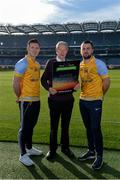 8 February 2017; Dublin footballer and All-Ireland winner Paul Flynn, mental health advocate Alan O’Mara, legendary GAA commentator Mícheál Ó Muircheartaigh, Pieta House Chief Clinical Officer Cindy O’Connor and Árd Stiúrthoir of the GAA Paraic Duffy gathered at Croke Park today to launch the new Pieta House suicide bereavement services brochure. The brochure is to publicise that Pieta House now offers suicide bereavement counselling and the free 24-hour suicide helpline 1800 247 247 in addition to counselling for those in suicidal crisis and people who self-harm. For more information, visit www.pieta.ie. Pictured are, from left, Paul Flynn, Mícheál Ó Muircheartaigh, and Alan O'Mara. Croke Park in Dublin. Photo by Piaras Ó Mídheach/Sportsfile