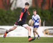 7 February 2017; Luke Fitzpatrick of Wesley College during the Bank of Ireland Leinster Schools Junior Cup Round 1 match between Wesley College and St Andrew’s College at Anglesea Road in Dublin. Photo by Sam Barnes/Sportsfile