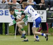 9 July 2011; Eoin O'Neill, London, in action against Maurice O'Gorman, Waterford. GAA Football All-Ireland Senior Championship Qualifier Round 2, London v Waterford, Emerald Park, Ruislip, London, England. Picture credit: Andrew Robinson / SPORTSFILE