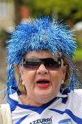 10 July 2011; Waterford supporter Bridie O'Loughlin, from Ard Na Greine, on the way to the Munster GAA Hurling Finals. Pairc Ui Chaoimh, Cork. Picture credit: Ray McManus / SPORTSFILE