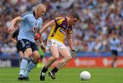 10 July 2011; Joey Wadding, Wexford, in action against Eoghan O'Gara, Dublin. Leinster GAA Football Senior Championship Final, Dublin v Wexford, Croke Park, Dublin. Picture credit: Brian Lawless / SPORTSFILE